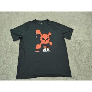 Orange Theory T Shirt Mens Large Black Short Sleeve Hell Week Fitness